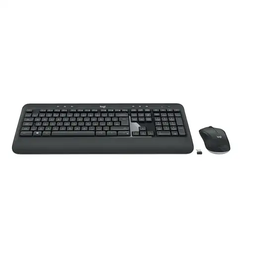 Logitech 920-008676 teclado Ratón incluido Universal USB AZERTY Francés Negro, Bla