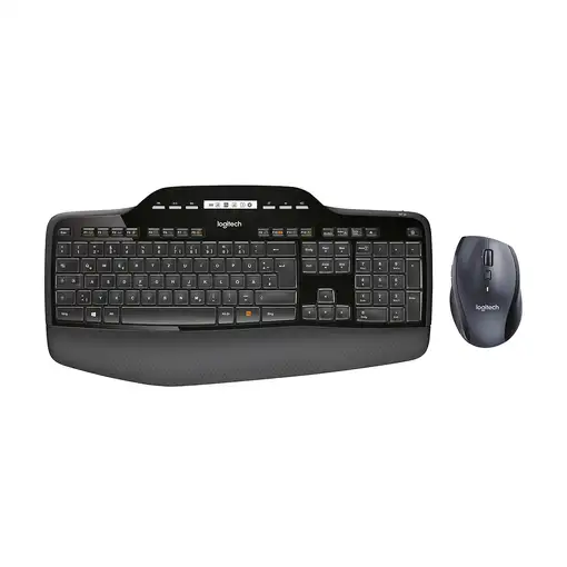 Logitech 920-002420 teclado Ratón incluido Hogar RF inalámbrico QWERTZ Alemán Negr