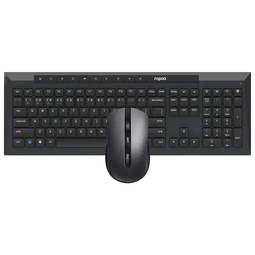 Rapoo 8210M teclado Ratón incluido Universal Bluetooth QWERTY Negro