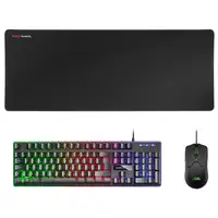 Mars Gaming MCPXBFR, Combo Teclado H-Mech FRGB, Ratón Ultraligero 10000DPI y Alfom