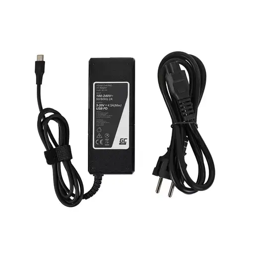 Green Cell AD139P adaptador e inversor de corriente Universal 90 W Negro