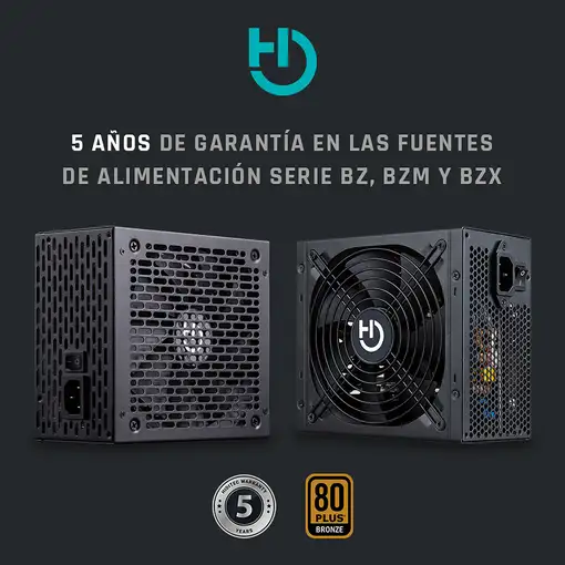 Hiditec BZ-550W 80Plus Bronze unidad de fuente de alimentación 20+4 pin ATX ATX Ne