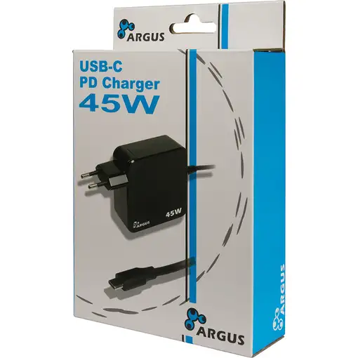 Inter-Tech PD-2045 Universal Negro Corriente alterna Interior