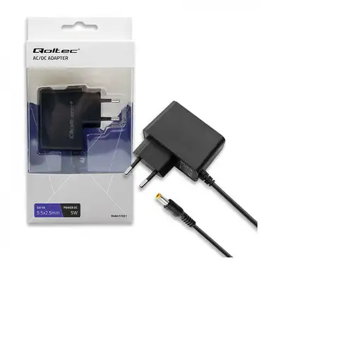 Qoltec 51021 adaptador e inversor de corriente Interior Negro
