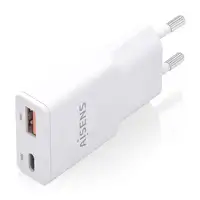 AISENS ASCH-30W2P046-W cargador de dispositivo móvil Cámara digital, MP3, MP4, Tel