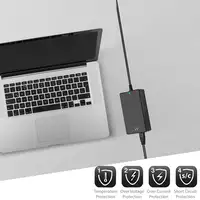 Ewent EW3965 adaptador e inversor de corriente Interior 65 W Negro