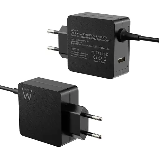 Ewent EW3979 cargador de dispositivo móvil Portátil Negro Corriente alterna Carga