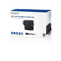 Ewent EW3979 cargador de dispositivo móvil Portátil Negro Corriente alterna Carga