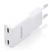 AISENS ASCH-30W2P048-W cargador de dispositivo móvil Cámara digital, MP3, MP4, Tel