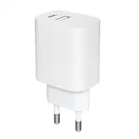 Leotec Cargador 20W 1xUSB-C PD + 1x USB-A Blanco