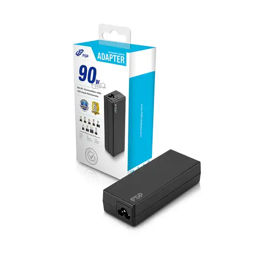 FSP NB PRO adaptador e inversor de corriente Interior 90 W Negro
