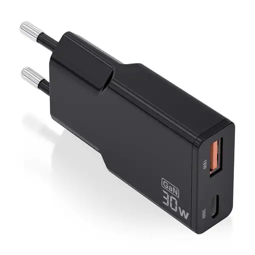 AISENS ASCH-30W2P047-BK cargador de dispositivo móvil Cámara digital, MP3, MP4, Te