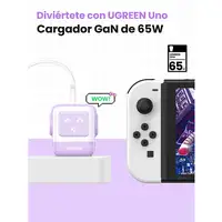 Ugreen Nexode RG 65W 3-Port GaN Ordenador portátil, Teléfono móvil, Ratón, Portáti