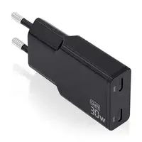 AISENS ASCH-30W2P049-BK cargador de dispositivo móvil Cámara digital, MP3, MP4, Te