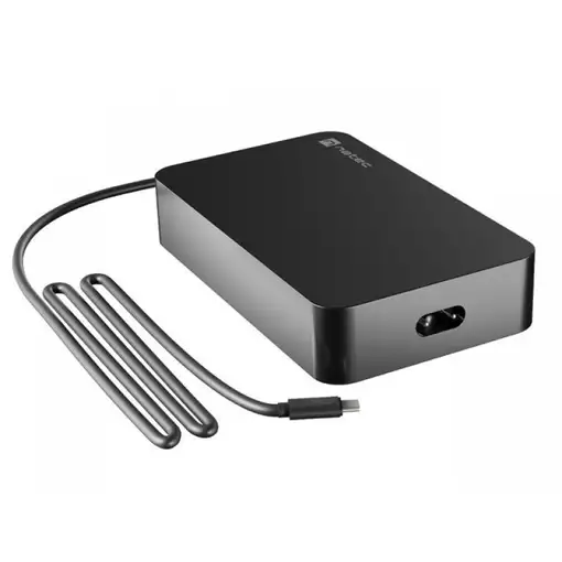 NATEC Grayling adaptador e inversor de corriente Interior 90 W Negro