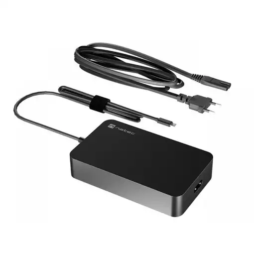 NATEC Grayling adaptador e inversor de corriente Interior 90 W Negro