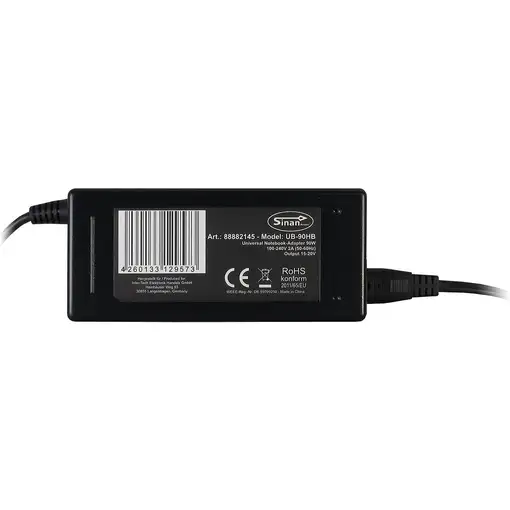 Inter-Tech Sinan UB-90HB adaptador e inversor de corriente Universal 90 W Negro
