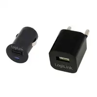 LogiLink PA0076 adaptador e inversor de corriente Auto/Interior Negro