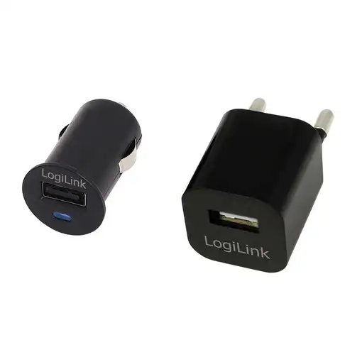 LogiLink PA0076 adaptador e inversor de corriente Auto/Interior Negro