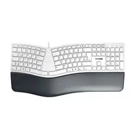 CHERRY KC 4500 ERGO teclado Universal USB QWERTZ Alemán Blanco