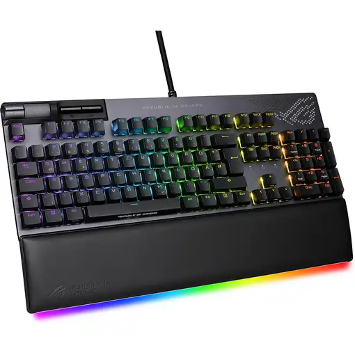 ASUS ROG Strix Flare II Animate teclado Juego USB QWERTZ Alemán Negro