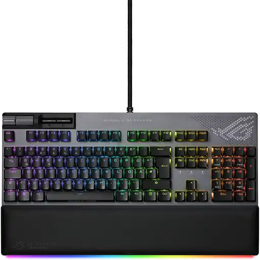ASUS ROG Strix Flare II Animate teclado Juego USB QWERTZ Alemán Negro
