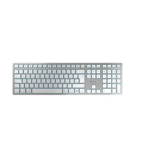 CHERRY KW 9100 SLIM FOR MAC teclado Universal USB + Bluetooth QWERTZ Alemán Plata