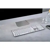 CHERRY KW 9100 SLIM FOR MAC teclado Universal USB + Bluetooth QWERTZ Alemán Plata