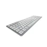 CHERRY KW 9100 SLIM FOR MAC teclado Universal USB + Bluetooth QWERTZ Alemán Plata