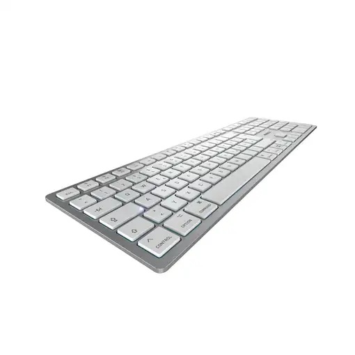 CHERRY KW 9100 SLIM FOR MAC teclado Universal USB + Bluetooth QWERTZ Alemán Plata