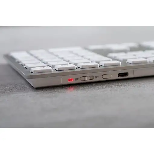 CHERRY KW 9100 SLIM FOR MAC teclado Universal USB + Bluetooth QWERTZ Alemán Plata