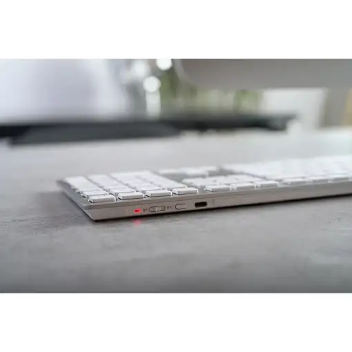 CHERRY KW 9100 SLIM FOR MAC teclado Universal USB + Bluetooth QWERTZ Alemán Plata