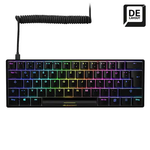 Sharkoon SKILLER SGK50 S4 teclado Juego USB QWERTZ Alemán Negro