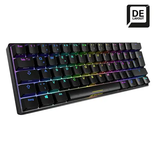 Sharkoon SKILLER SGK50 S4 teclado Juego USB QWERTZ Alemán Negro