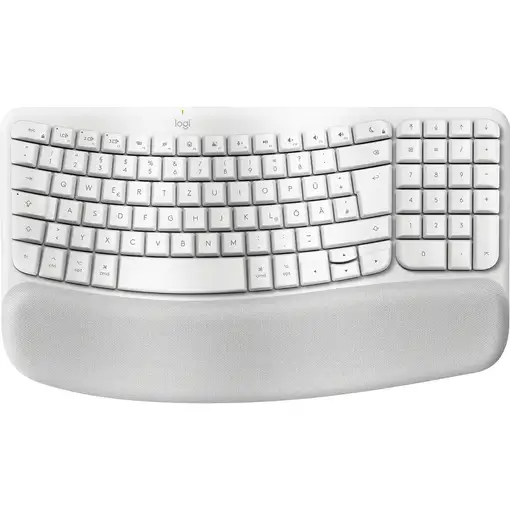 Logitech Wave Keys for Mac teclado Hogar / Oficina Bluetooth QWERTZ Alemán Blanco