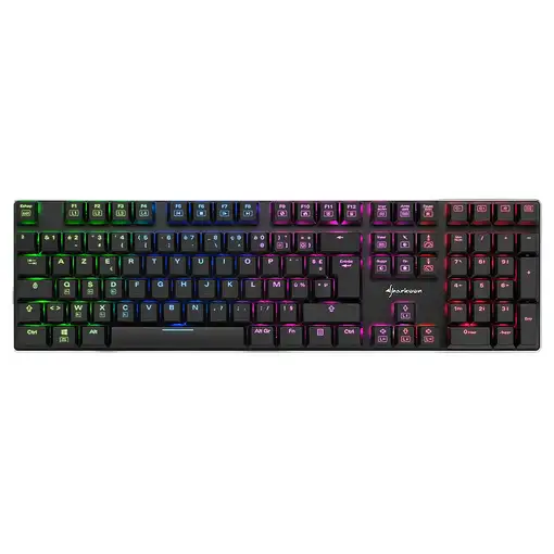 Sharkoon PureWriter RGB teclado Juego USB AZERTY Francés Negro