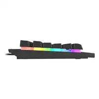 GENESIS Rhod 500 RGB teclado Juego USB QWERTY Portugués Negro, Plata
