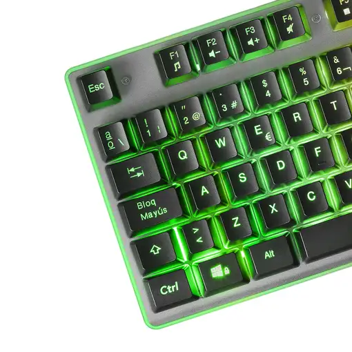 Mars Gaming MK220PT, Teclado Gaming H-Mech, FRGB Rainbow y Halo, Antighosting, Idi