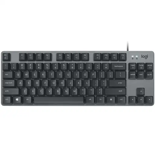 Logitech K835 TKL Mechanical Keyboard teclado Oficina USB Alemán Grafito, Gris