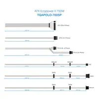 TooQ TQAPOLO-700SP unidad de fuente de alimentación 700 W 20+4 pin ATX ATX Negro