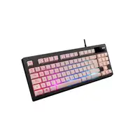 Mars Gaming MKAXPES Teclado Compacto TKL H-Mech, Iluminación RGB 9 Efectos, Reposa