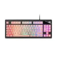 Mars Gaming MKAXPES Teclado Compacto TKL H-Mech, Iluminación RGB 9 Efectos, Reposa