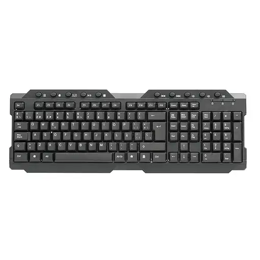 Omega OK026ES teclado Universal USB QWERTY Español Negro