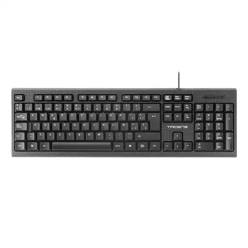 Tacens Anima AK0 - Teclado profesional (membrana, pulsación optimizada, diseño eco
