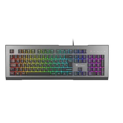 GENESIS Rhod 500 RGB teclado Juego USB QWERTY Español Negro, Gris