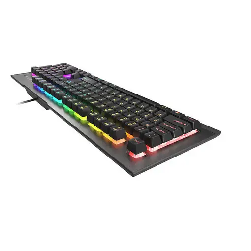 GENESIS Rhod 500 RGB teclado Juego USB QWERTY Español Negro, Gris