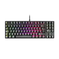 Mars Gaming MKREVOPROBES Negro, Teclado Gaming RGB Mecánico, TKL+ NUM, Switch Azul