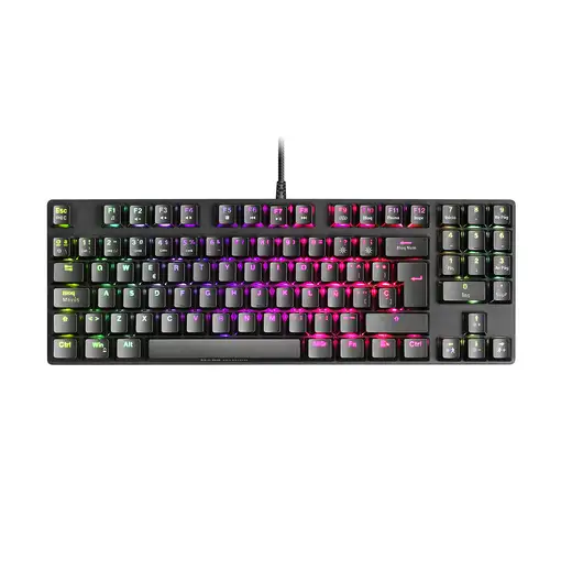 Mars Gaming MKREVOPROBES Negro, Teclado Gaming RGB Mecánico, TKL+ NUM, Switch Azul