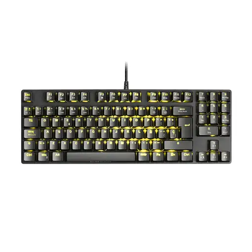 Mars Gaming MKREVOPROBES Negro, Teclado Gaming RGB Mecánico, TKL+ NUM, Switch Azul