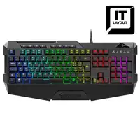 Sharkoon SKILLER SGK4 teclado Juego USB QWERTY Italiano Negro